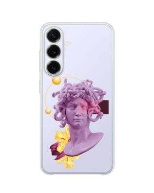 Etui do Samsung Galaxy S25 FE przeźroczyste, silikonowe Flexi, antyczna figura
