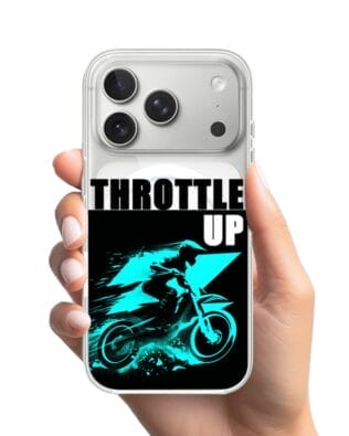 Etui do iPhone 17 Pro Max z MagSafe przeźroczyste, silikonowe Flexi, Bikers, Cross na maxa