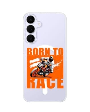 Etui do Samsung Galaxy S25 FE z MagSafe przeźroczyste, silikonowe Flexi, Bikers, Ścigacz