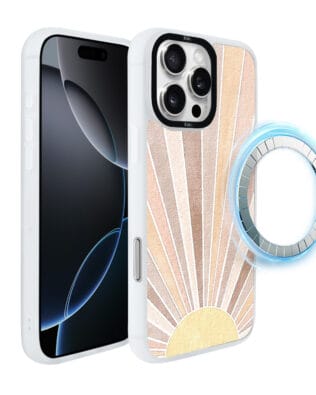 Etui do iPhone 16 Pro Max IBIZU DropGuard Matt z MagSafe, Boho, Wschód słońca