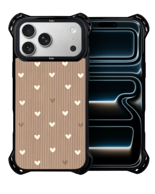 Etui do iPhone 17 Pro IBIZU DropGuard Ultra z MagSafe, Boho, Pudrowe serca