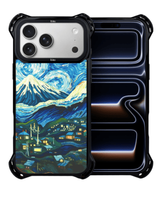 Etui do iPhone 17 Pro IBIZU DropGuard Ultra z MagSafe, Van Gogh, gwieździsta noc