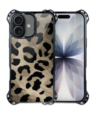 Etui do iPhone 17 IBIZU DropGuard Ultra z MagSafe, Zew Natury, Dziki Leopard