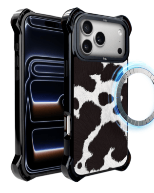 Etui do iPhone 17 Pro IBIZU DropGuard Ultra z MagSafe, Zew Natury, Polska krowa