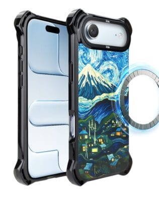 Etui do iPhone Air IBIZU DropGuard Ultra z MagSafe, Van Gogh, gwieździsta noc