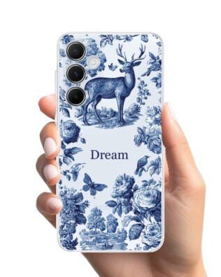 Etui do Samsung Galaxy A35 5G przeźroczyste, silikonowe Flexi, Mystic, Dream Deer