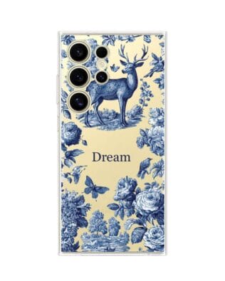 Etui do Samsung Galaxy S24 Ultra przeźroczyste, silikonowe Flexi, Mystic, Dream Deer