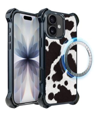 Etui do iPhone 17 IBIZU DropGuard Ultra z MagSafe, Zew Natury, Polska krowa