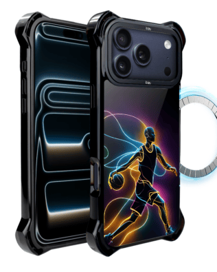Etui do iPhone 17 Pro IBIZU DropGuard Ultra z MagSafe, #ElectroMove, Duch koszykówki