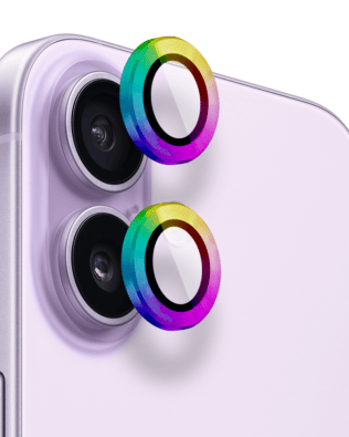 Metalowa osłona obiektywu aparatu ze szkła hartowanego 9H do iPhone 17, 1 zestaw, kameleon