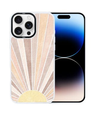 Etui do iPhone 14 Pro Max IBIZU DropGuard Matt z MagSafe, Boho, Wschód słońca