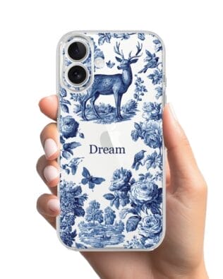 Etui do iPhone 17 przeźroczyste, silikonowe Flexi, Mystic, Dream Deer