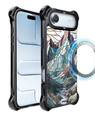 Etui do iPhone Air IBIZU DropGuard Ultra z MagSafe, Barwy Szkła, Górski Potok