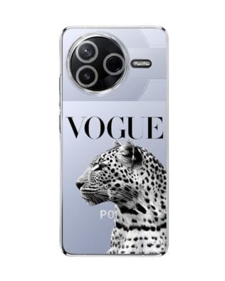 Etui do Xiaomi POCO F7 Pro przeźroczyste, silikonowe Flexi, Positive Vibes, Tygrys Vogue