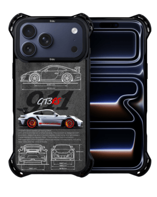 Etui do iPhone 17 Pro IBIZU DropGuard Ultra z MagSafe, TechDrive, 911 GT3 RS