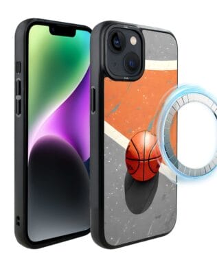 Etui do iPhone 14 Plus IBIZU DropGuard Matt z MagSafe, #Move, Koszykówka