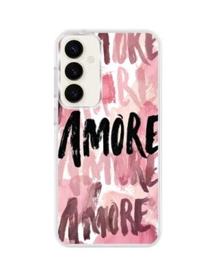 Etui do Samsung Galaxy S23 z MagSafe przeźroczyste, silikonowe Flexi, Positive Vibes, Amore Amore