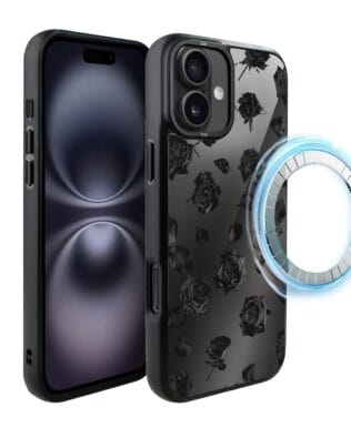 Etui do iPhone 16 IBIZU DropGuard Matt z MagSafe, Midnight, Sen róż