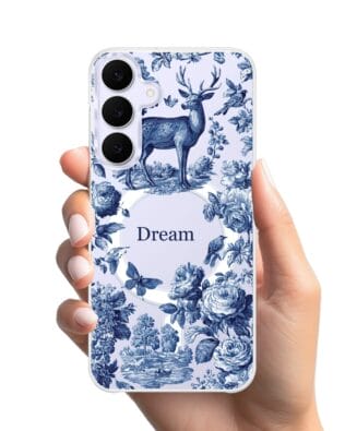 Etui do Samsung Galaxy S25 FE z MagSafe przeźroczyste, silikonowe Flexi, Mystic, Dream Deer