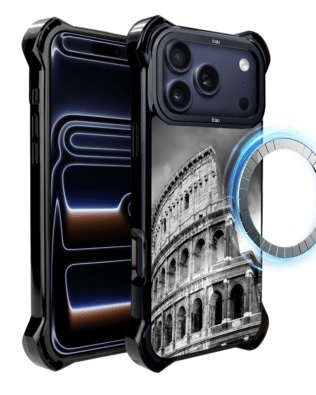 Etui do iPhone 17 Pro IBIZU DropGuard Ultra z MagSafe, Noir City, Koloseum