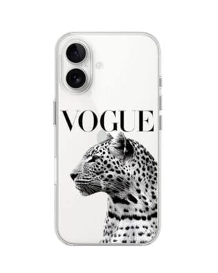 Etui do iPhone 16 przeźroczyste, silikonowe Flexi, Positive Vibes, Tygrys Vogue