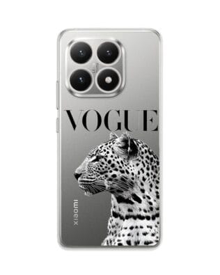 Etui do Xiaomi 15T przeźroczyste, silikonowe Flexi, Positive Vibes, Tygrys Vogue