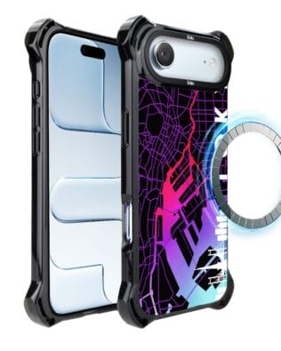 Etui do iPhone Air IBIZU DropGuard Ultra z MagSafe, mapy świata, Tokyo