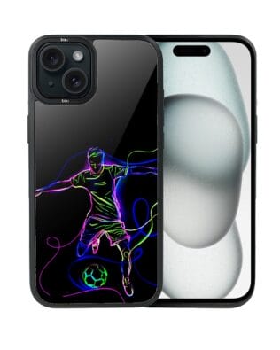 Etui do iPhone 15 IBIZU DropGuard Matt z MagSafe, #ElectroMove, Moc footballu