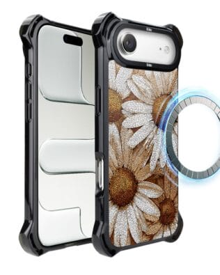 Etui do iPhone Air IBIZU DropGuard Ultra z MagSafe, Modern Classics, Mozaika Rumianków