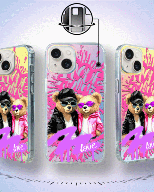 Etui do iPhone 14 IBIZU California Sunset zmieniające kolor, Couple in Love, zakochana para