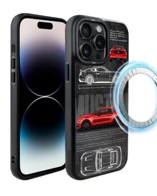 Etui do iPhone 14 Pro IBIZU DropGuard Matt z MagSafe, TechDrive, GT V8 “Coyote”