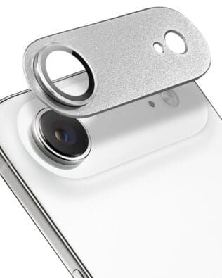 Metalowa osłona na cały aparat z wbudowanymi szkłami do iPhone Air, srebrna