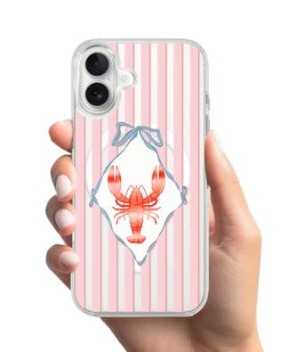 Etui do iPhone 17 z MagSafe przeźroczyste, silikonowe Flexi, Summer Patterns, Homar