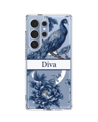 Etui do Samsung Galaxy S25 Ultra z MagSafe przeźroczyste, silikonowe Flexi, Mystic, Diva Peacock