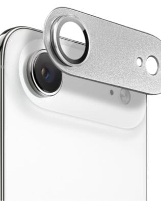 Metalowa osłona na cały aparat z wbudowanymi szkłami do iPhone Air, srebrna