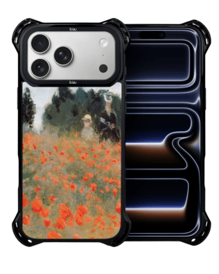 Etui do iPhone 17 Pro IBIZU DropGuard Ultra z MagSafe, Claude Monet, pole maków