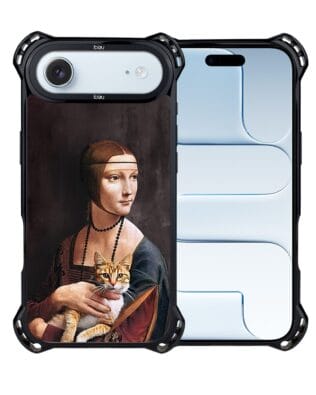 Etui do iPhone Air IBIZU DropGuard Ultra z MagSafe, Leonardo Da Vinci, dama z kotem