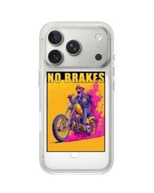 Etui do iPhone 17 Pro Max z MagSafe przeźroczyste, silikonowe Flexi, Bikers, Motocyklem przez świat