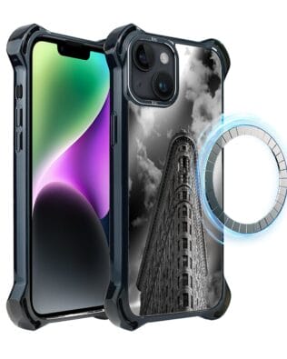 Etui do iPhone 14 Plus IBIZU DropGuard Ultra z MagSafe, Noir City, Flatiron