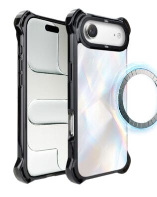 Etui do iPhone Air IBIZU DropGuard Ultra z MagSafe, Ethereal Essence, Opalizujący diament