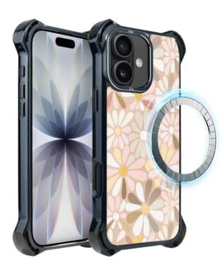 Etui do iPhone 17 IBIZU DropGuard Ultra z MagSafe, Boho, Kwiaty vintage