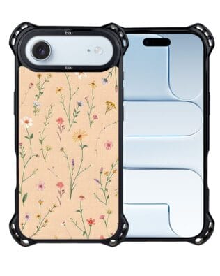 Etui do iPhone Air IBIZU DropGuard Ultra z MagSafe, Pastel Bloom, Koralowa łąka