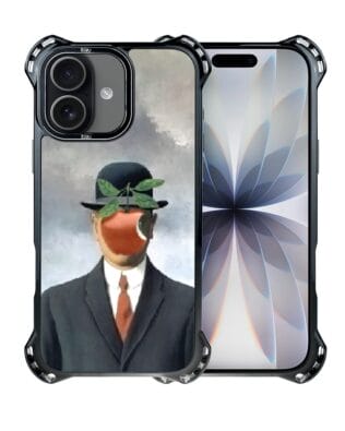 Etui do iPhone 17 IBIZU DropGuard Ultra z MagSafe, Rene Magritte, syn człowieczy