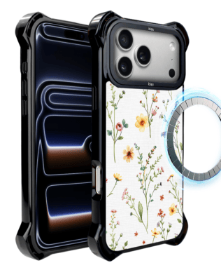 Etui do iPhone 17 Pro Max IBIZU DropGuard Ultra z MagSafe, Pastel Bloom, Letni bukiet