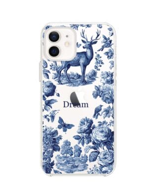 Etui do iPhone 12 przeźroczyste, silikonowe Flexi, Mystic, Dream Deer