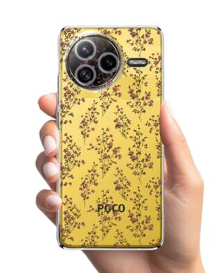 Etui do Xiaomi POCO F7 Ultra przeźroczyste, silikonowe Flexi, Mini Patterns, Różyczki