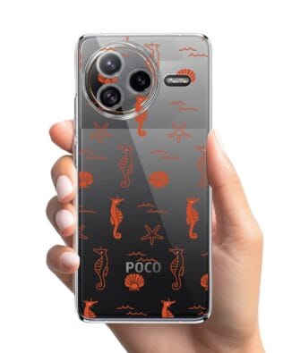 Etui do Xiaomi POCO F7 Ultra przeźroczyste, silikonowe Flexi, wakacyjne wzory