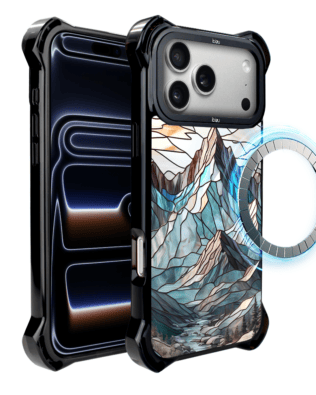 Etui do iPhone 17 Pro Max IBIZU DropGuard Ultra z MagSafe, Barwy Szkła, Górski Potok