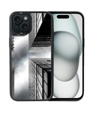 Etui do iPhone 15 Plus IBIZU DropGuard Matt z MagSafe, Noir City, Drapacze chmur