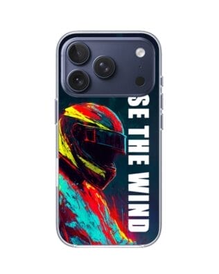 Etui do iPhone 17 Pro z MagSafe przeźroczyste, silikonowe Flexi, Bikers, Chase The Wind